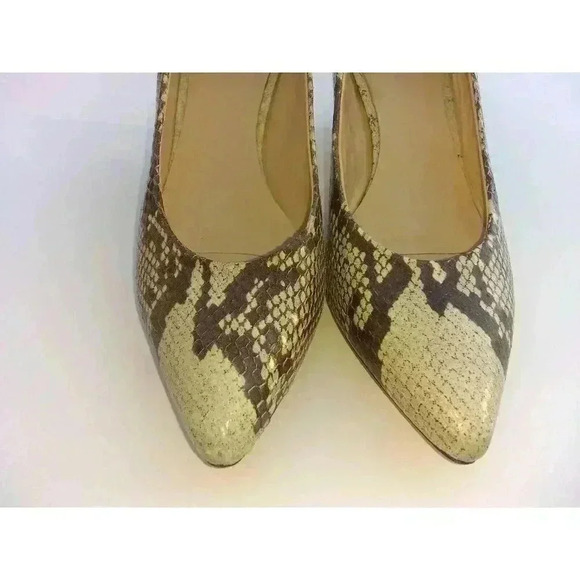 Amalfi Made in Italy Animal Print Pointed Toe Stiletto Pumps size Women's 6M - Picture 4 of 9